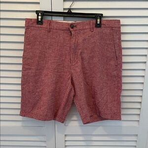 New Classic Flat Front Men's Shorts linen blend size 32